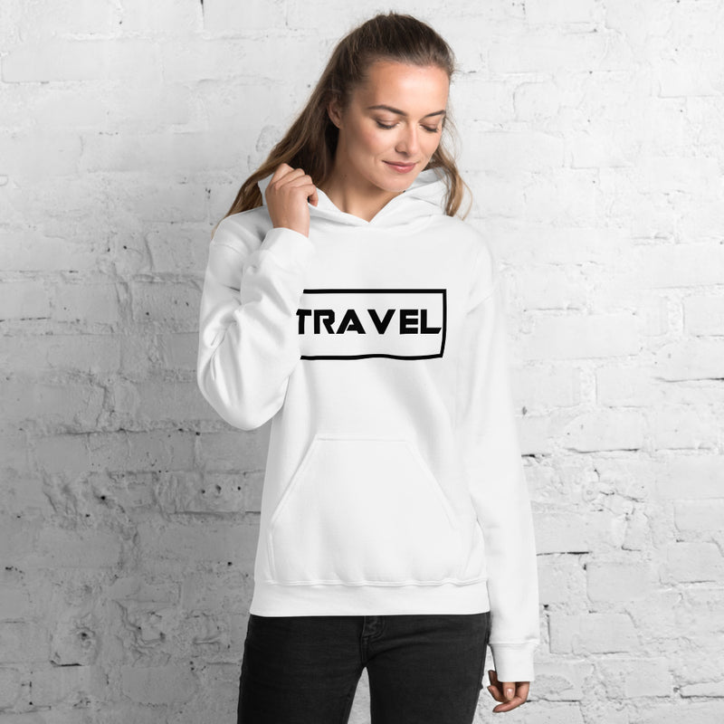 Travel Black Unisex Hoodie